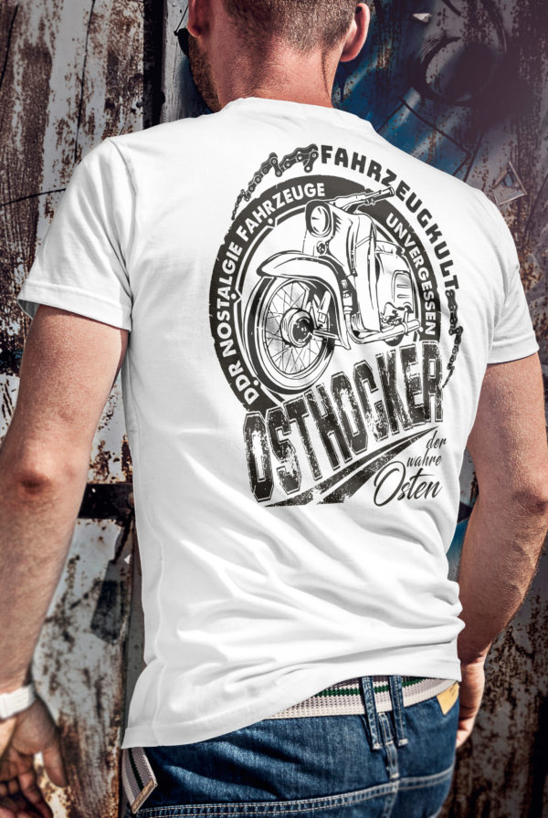 Men_T-Shirt Weiss_Logo Gross Einfach_Back